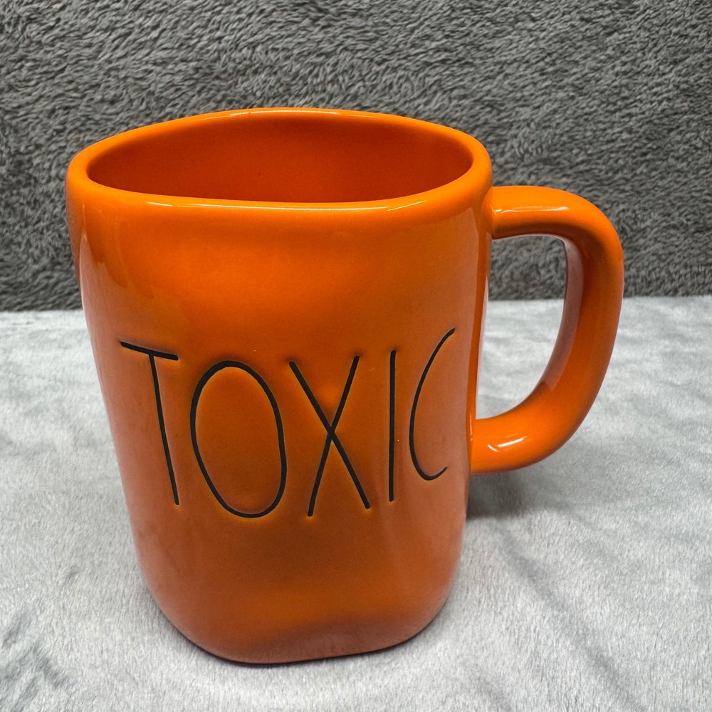 Rae Dunn Artisan Collection by Magenta Orange Toxic Mug